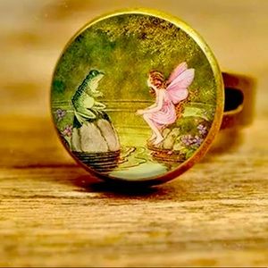 Frog  & Fairy Friends Adjustable Dome Bron…